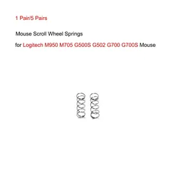 1/5 Pairs Mouse Scroll Wheel Springs for Logitech M950 M705 G500S G502 G700 G700S Roller Spring Repair Part Mouse Accessories