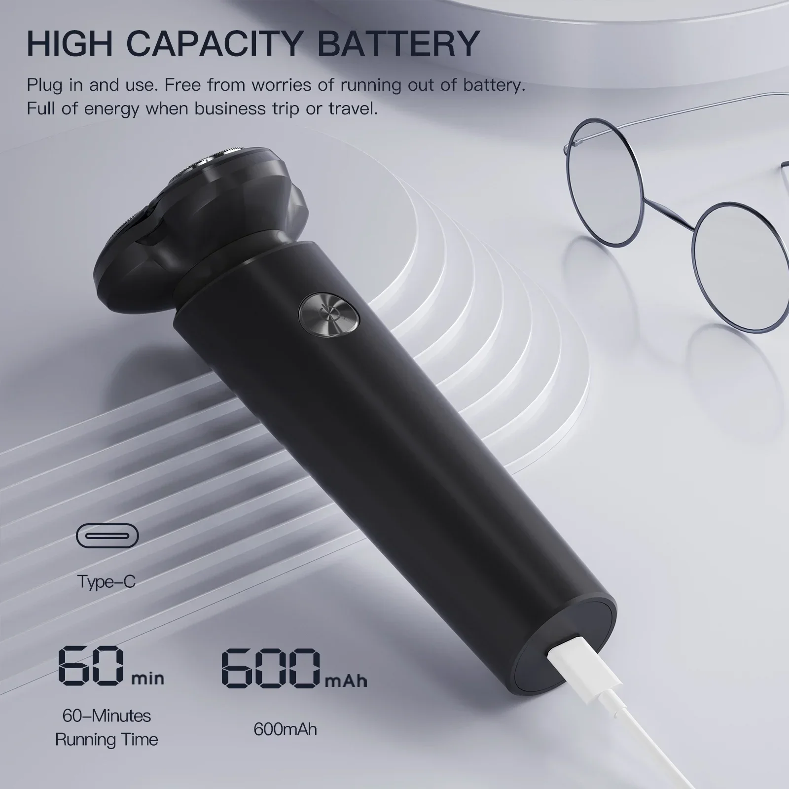 Xiaomi ENCHEN ビクターブラックストーン 7 電気シェーバー男性用磁気カッター刃ポータブルひげトリマー Type-C 充電式