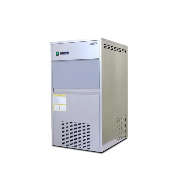 ماكينة صنع الثلج الأوتوماتيكية التجارية من الفولاذ المقاوم للصدأ 50 كجم/24 ساعة