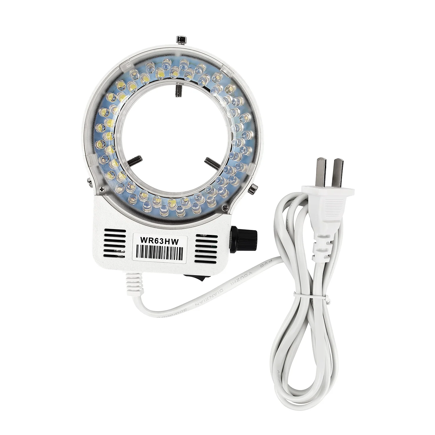 USB 56, verstellbares Mikroskop, LED-Ringlicht für Trinokular-Stereomikroskop, Digitalkamera, Lupe, Handy, Löten, EU-US – Detail 19