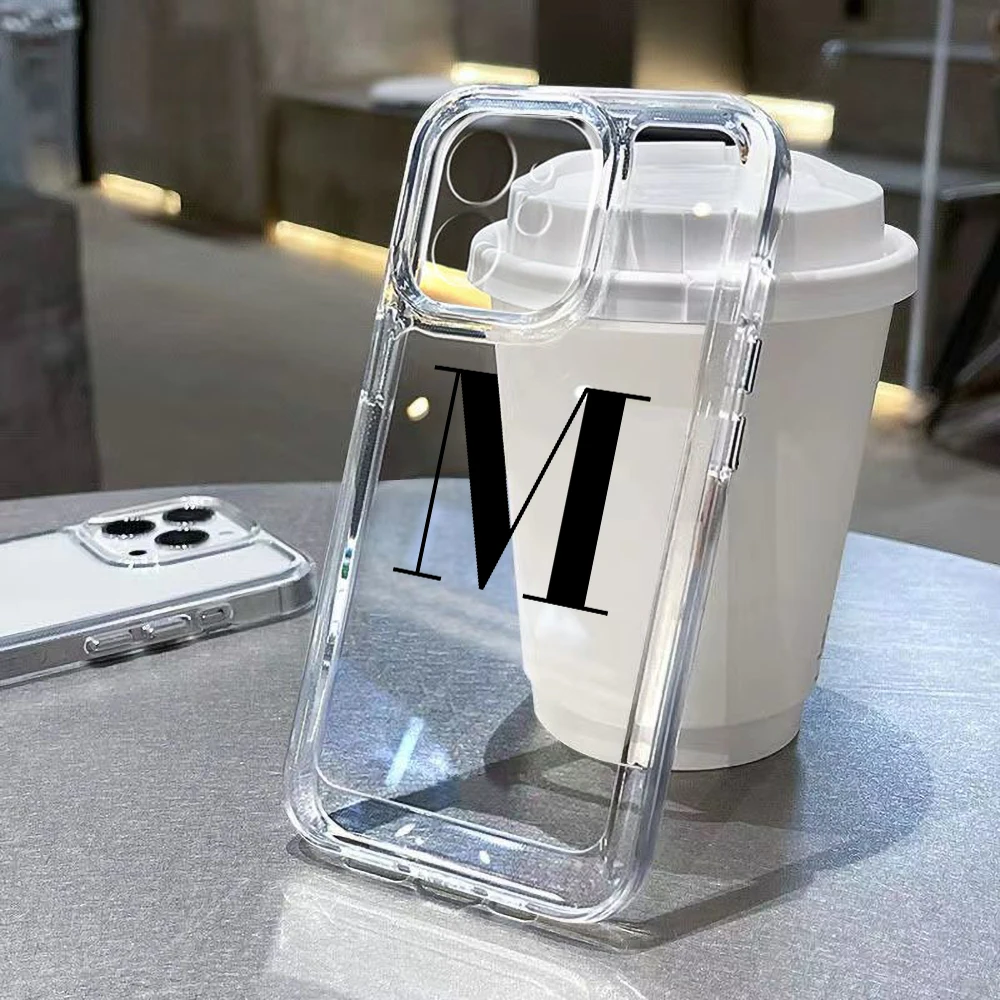 CUSTOM DIY ส่วนบุคคลชื่อ Letter สําหรับ Samsung Galaxy S25 Ultra S24 PLUS S23 FE S22 S21 S20 FE S10 นุ่มซิลิโคน