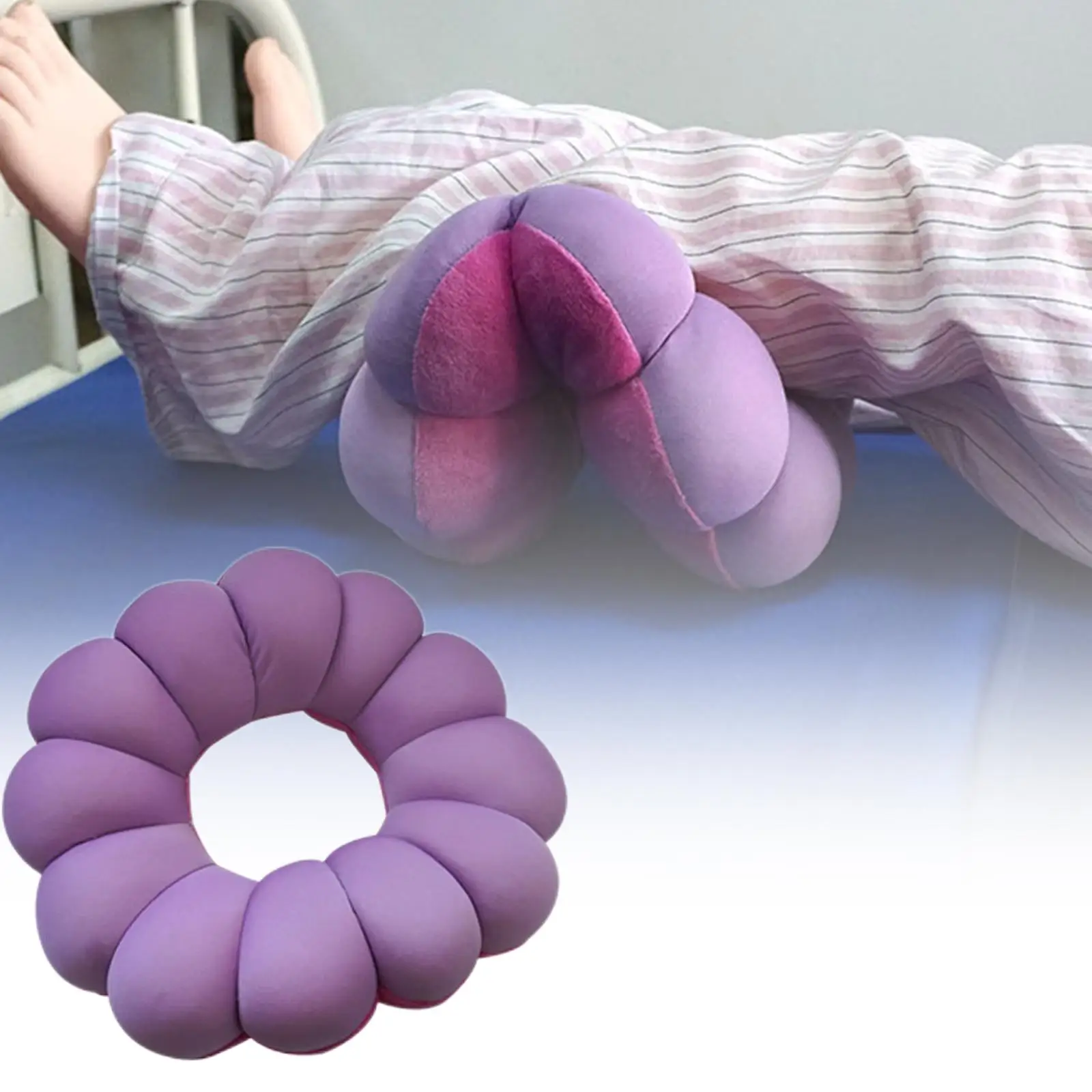 

Soft Donut Pillow, Breathable Comfortable Ring Cushion Portable Anti Pad for Hand Foot Cushion