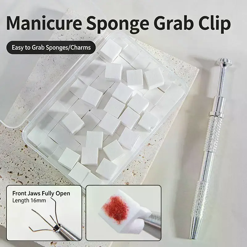 50/100Pcs Nail Art Gradient Sponge Pen Set With Replaceable Sponge Heads And Non Slip Metal Handle Perfect For Home DIY