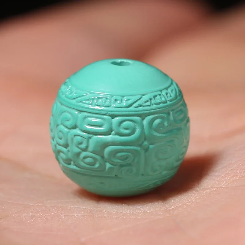 Turquoise ripple bead