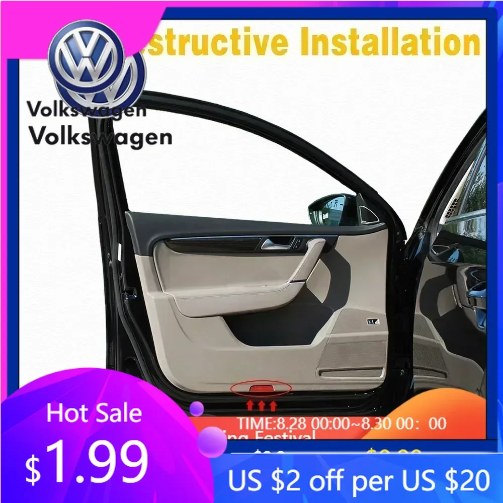 

2026 Hot 2026 Hot New New VW LED Car Door Logo Light New Volkswagen R Golf 5 6 7 GTI GTD GTE Touareg CC Passat B6 B7 B8 B9 C6 C7