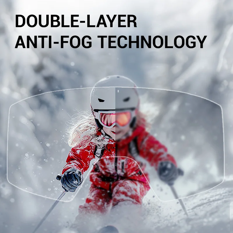Kapvoe Teenager Kids Ski Goggles Winter Outdoor Sports Anti-fog Snowboard Goggles Double UV400 Child Skiing Mask Glasses New