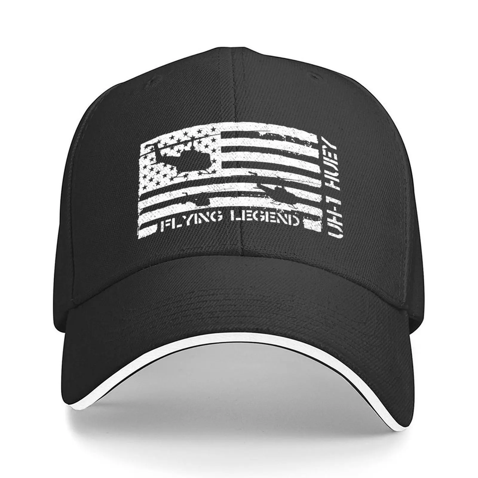 

UH 1 HUEY / FLYING LEGEND Baseball Cap Golf Big Size Hat western Hat Cosplay For Men Women's