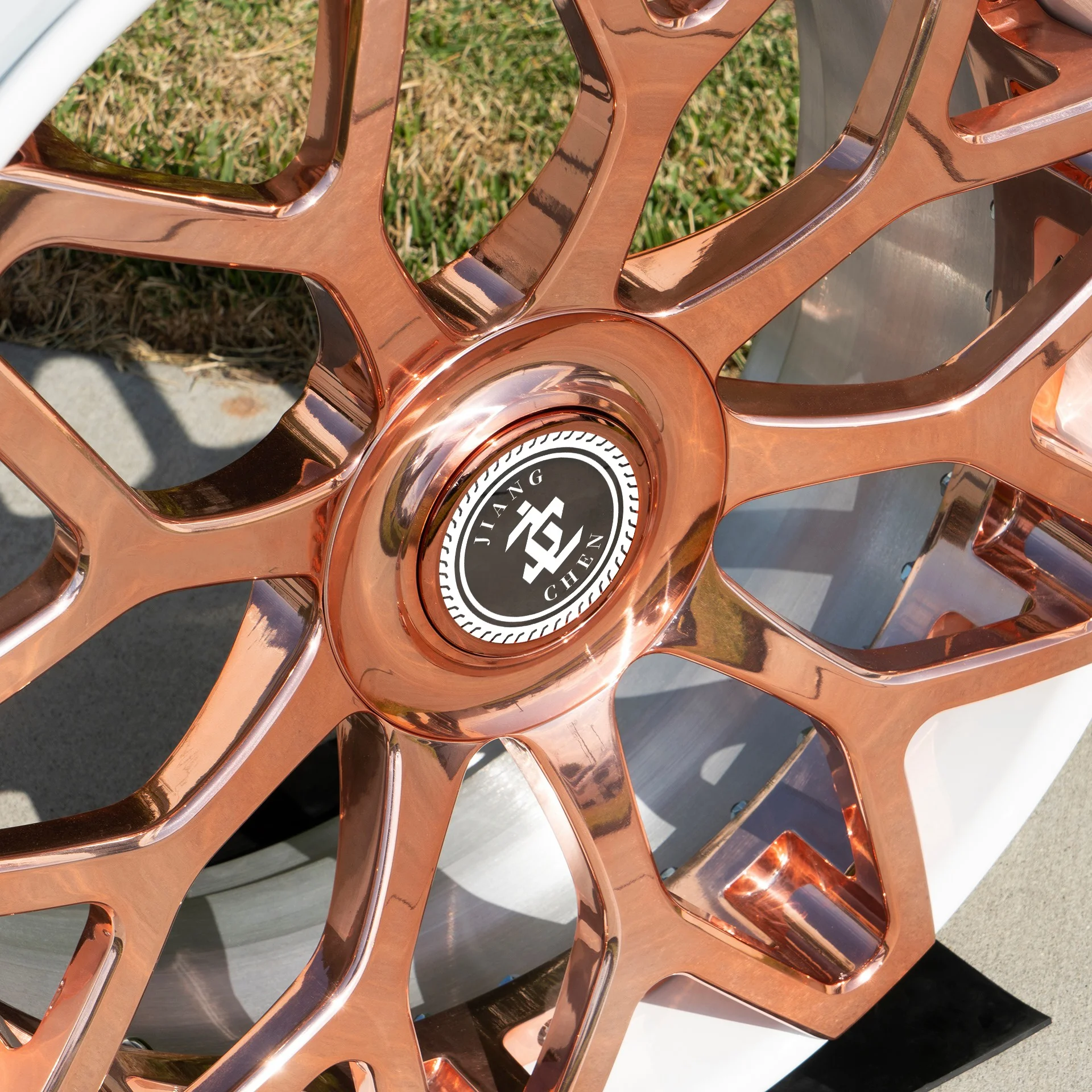

for Car Rims 26 Inch with Matching Steering Wheel Gold Rose Wheel Luxury high-end customization
