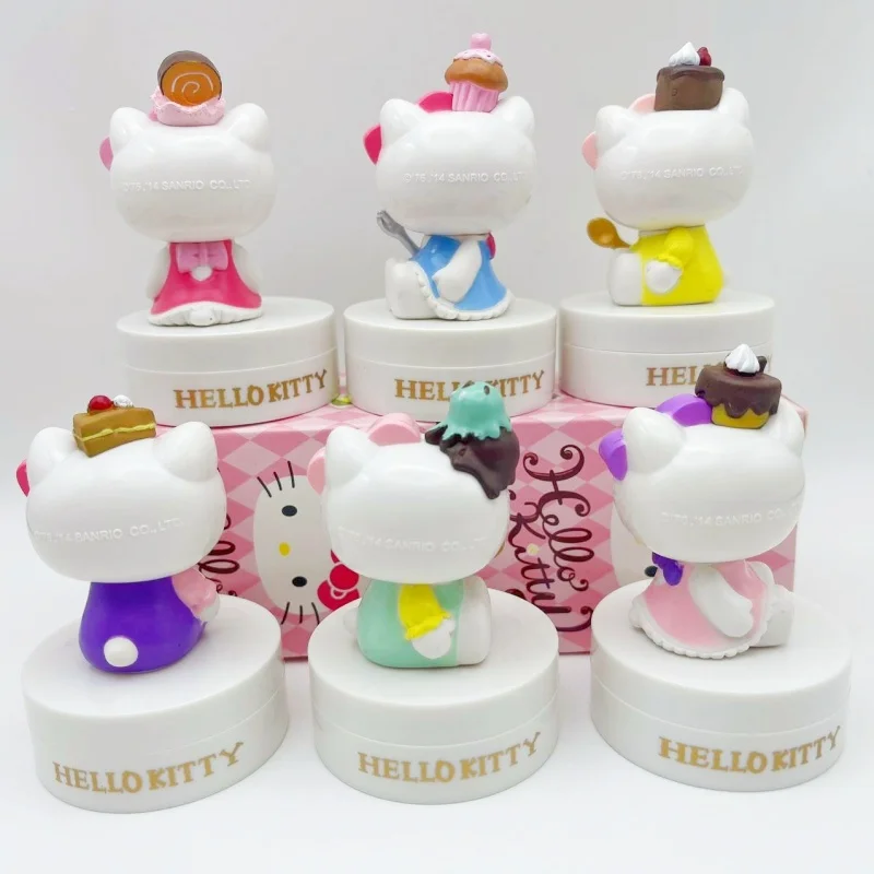 HelloKitty Cat Figure da collezione Scatola cieca Giocattolo decorativo Regalo Decorazione torta Kitty Cat Doll Action Figure da collezione