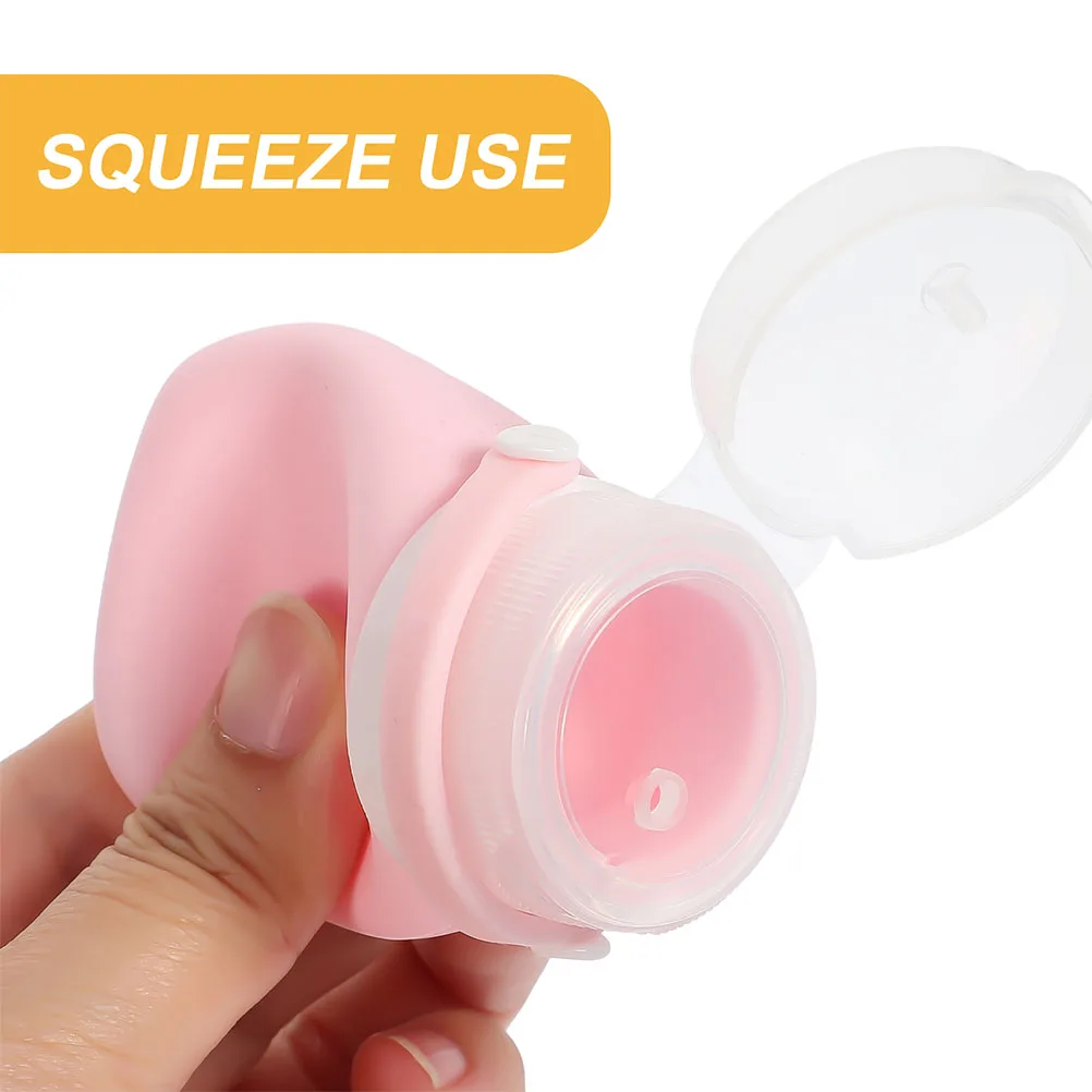 

5Pcs Travel Size Bottles Toiletries Containers Shampoo Travel Containers For Toiletries Lotion Small Size Reusable Storage Set