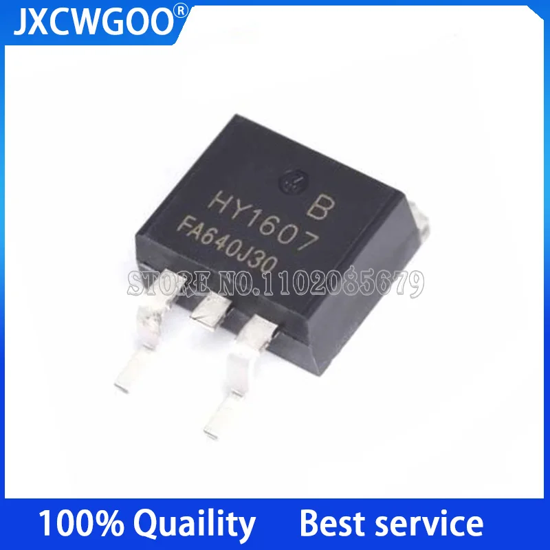 10PCS HY1607B HY1607 TO-263 68v/80a n-channel MOS FET  New Original