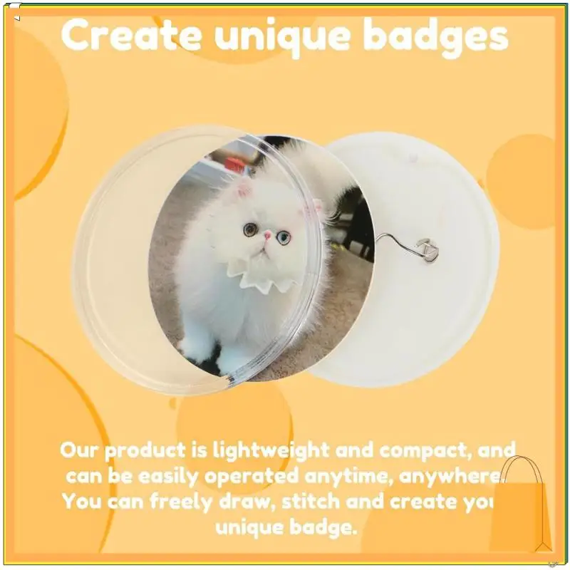 آلة صنع الشارات L52A، صانع الدبوس الصلب، مجموعة ثقب شارة آلة Creativepress، صانع شارة الدبوس سهل الاستخدام للأطفال