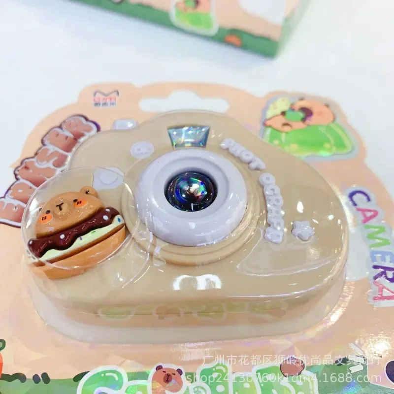 

wholesale 12Pieces Capybara Kawaii Camera Shape Eraser Cartoon Eraser Office Correction Supplies birthday gift