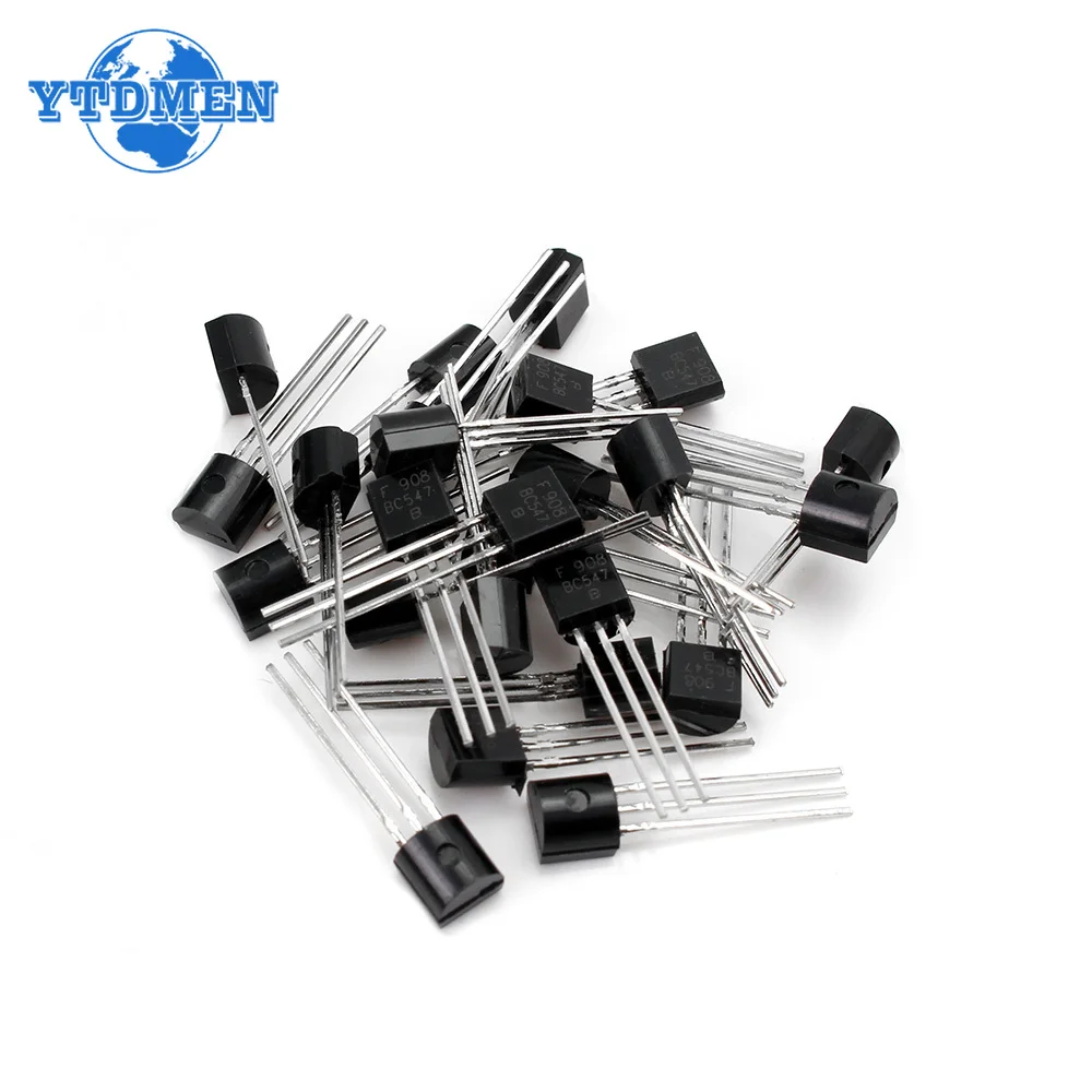 50 Stks/partij Bc547 + Bc557 Elk 25 Stuks Bc547b Bc557b Npn Pnp Transistors To-92 Power Triode Transistorkit