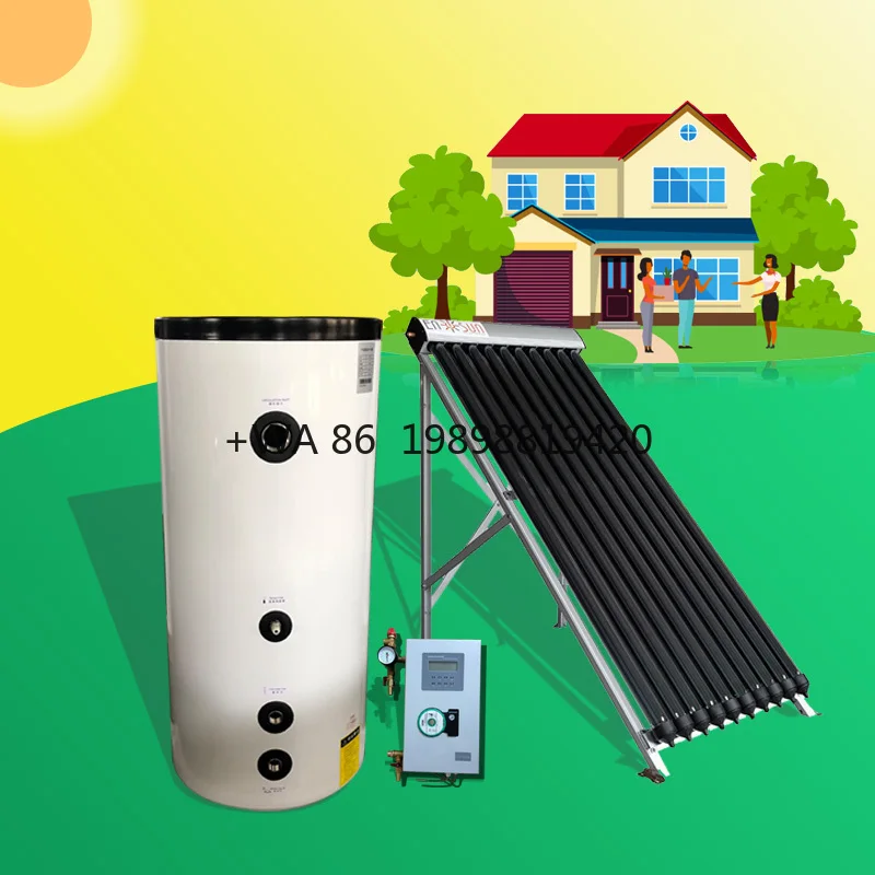 Small Pressure Evacuated Tube Collector Thermal Separate Pressue Solar Water Heater