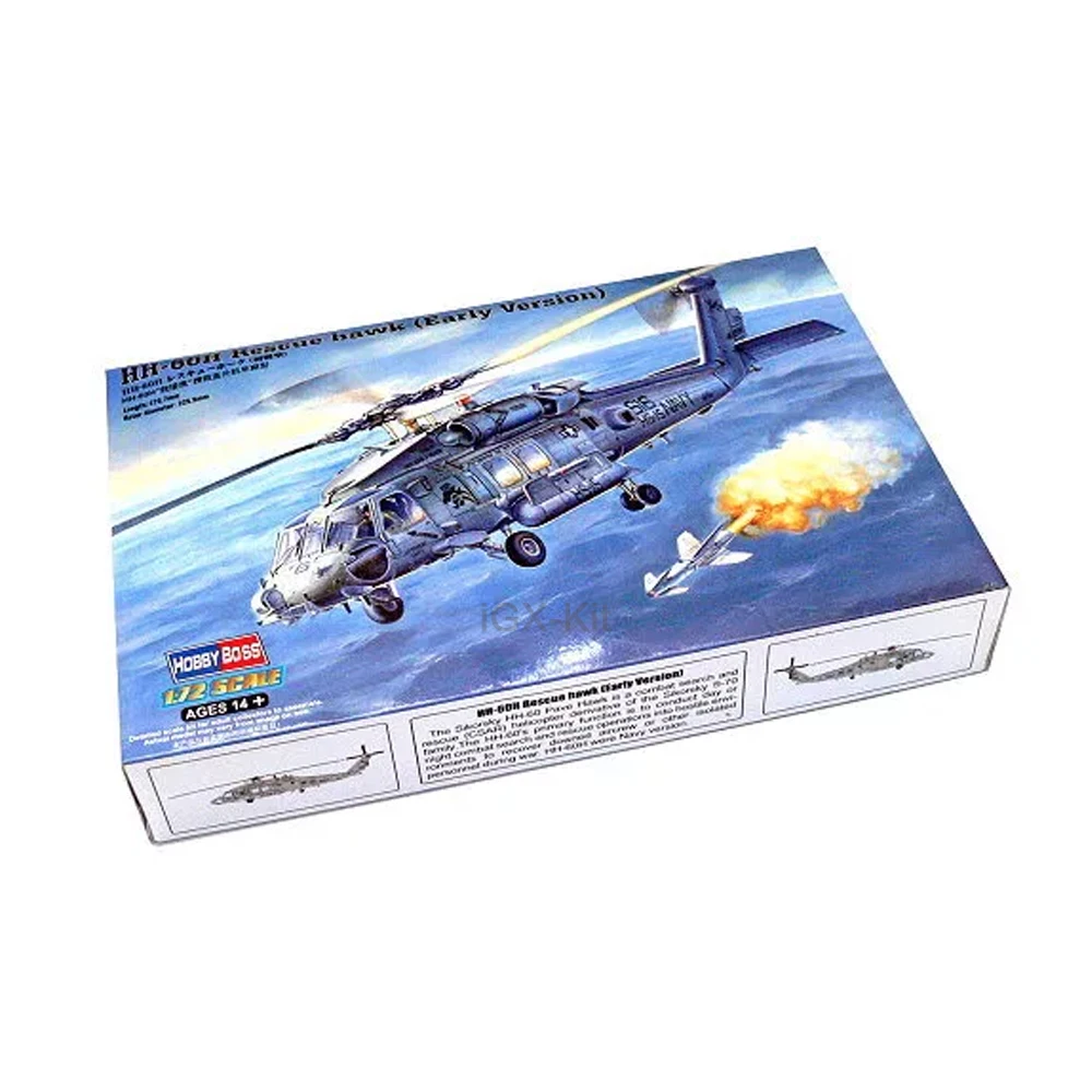 HobbyBoss 87234 1/72 Scale HH60 HH-60H Rescue Hawk Helicopter Airplane Hobby Craft Toy Plastic Model Building Kit