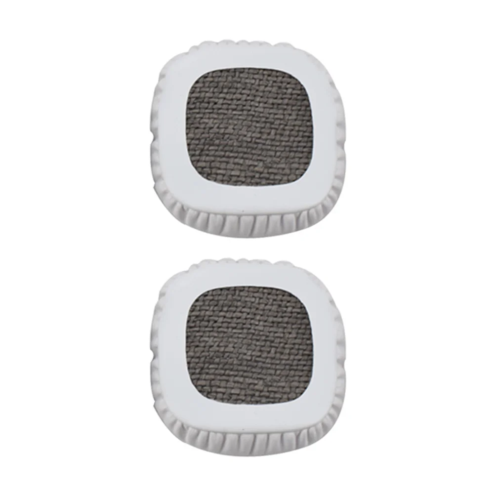 

A Pair Durable Replacement Ear Pads Soft PU Foam for Major on-Ear Headphones White Ear Pads for Headphones