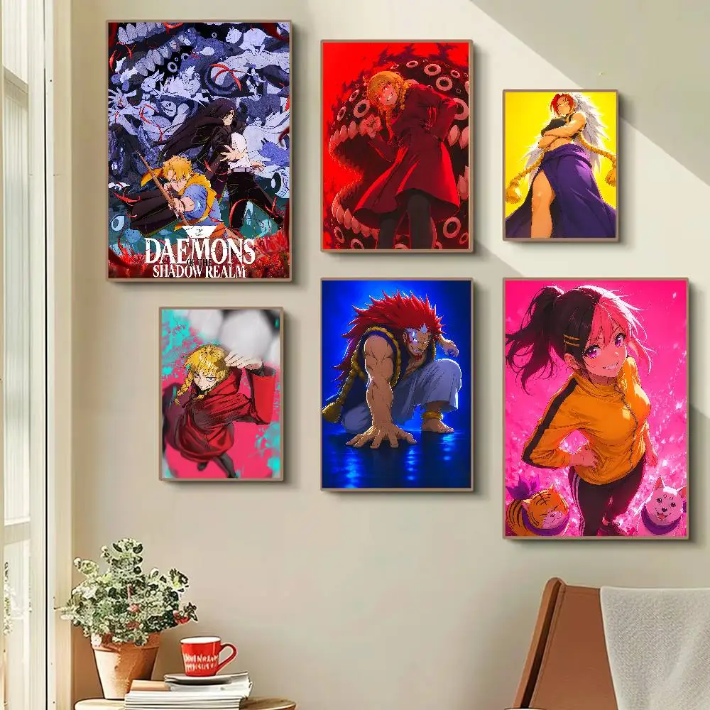 Anime Daemons Of The Shadow Realm Funny Cute Cartoon Posters Prints Canvas Painting Wall Art Picture Living Room Home Decor