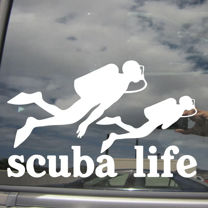 Scuba Life Dive diver design car window bumper motorcycle accessories decoration vinyl die-cut waterproof sticker