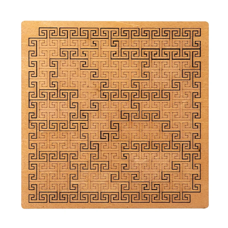 Challenging Geometric Wooden Tray Puzzle Logic Mind Brain Teasers Puzzles Game for Adults