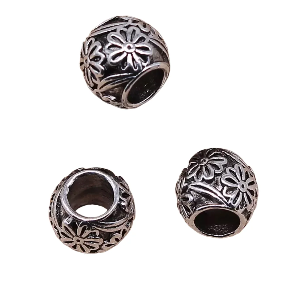 

15pcs 10*8mm Vintage flower spacer beads for DIY jewelry Zinc Alloy Metal HW2885