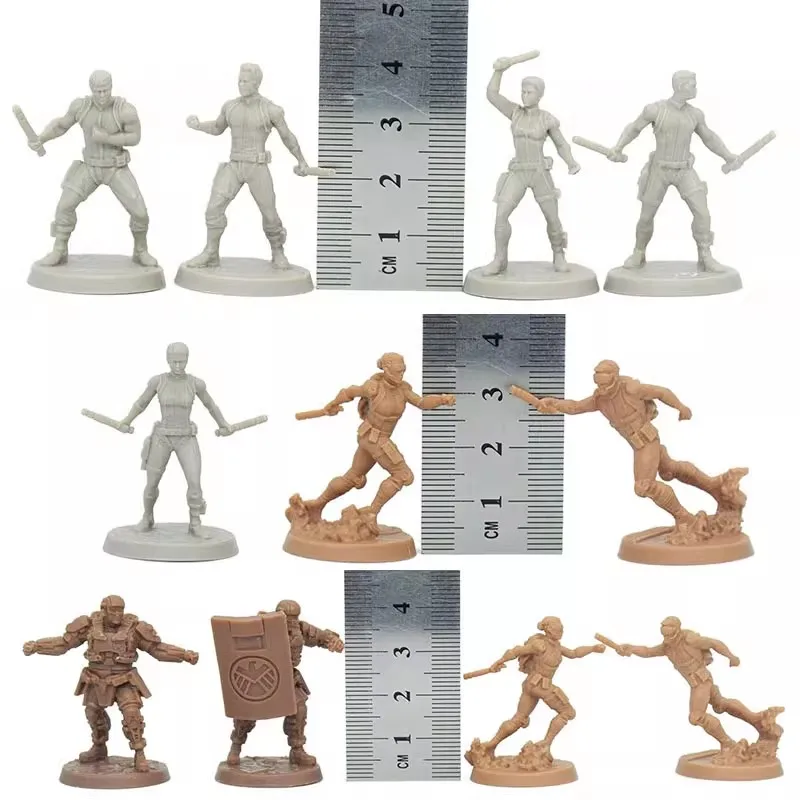 لعبة لوحة TRPG منمنمات Zombicide الخارقة، شخصيات نموذج سطح المكتب