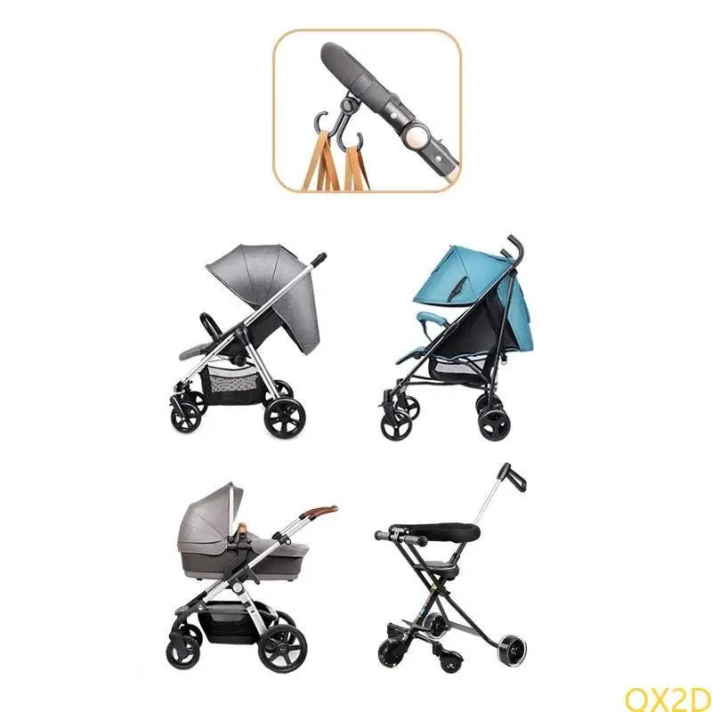 

QX2D Baby Stroller Double Hook Hanger 2pcs/set Baby Dressing and Diaper Bag Adjust