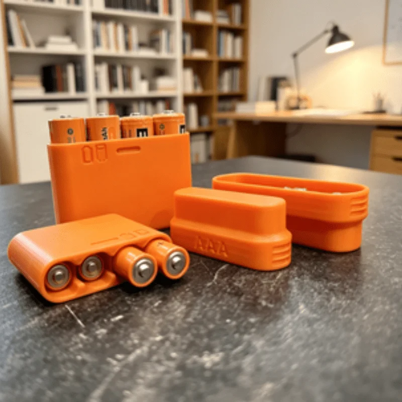 Combination AA/AAA Battery Storage Box, a Portable and Compact Battery Container Suitable for Home and Office Use