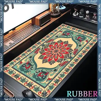 Červený perský koberec nadrozměrná podložka pod myš 1200X600MM modlitební deka vzor klávesnice podložka pro počítač příslušenství stůl podložka pod myš XXL 6 nejlepší prodej Podložka pod myš 1200 mm - №3