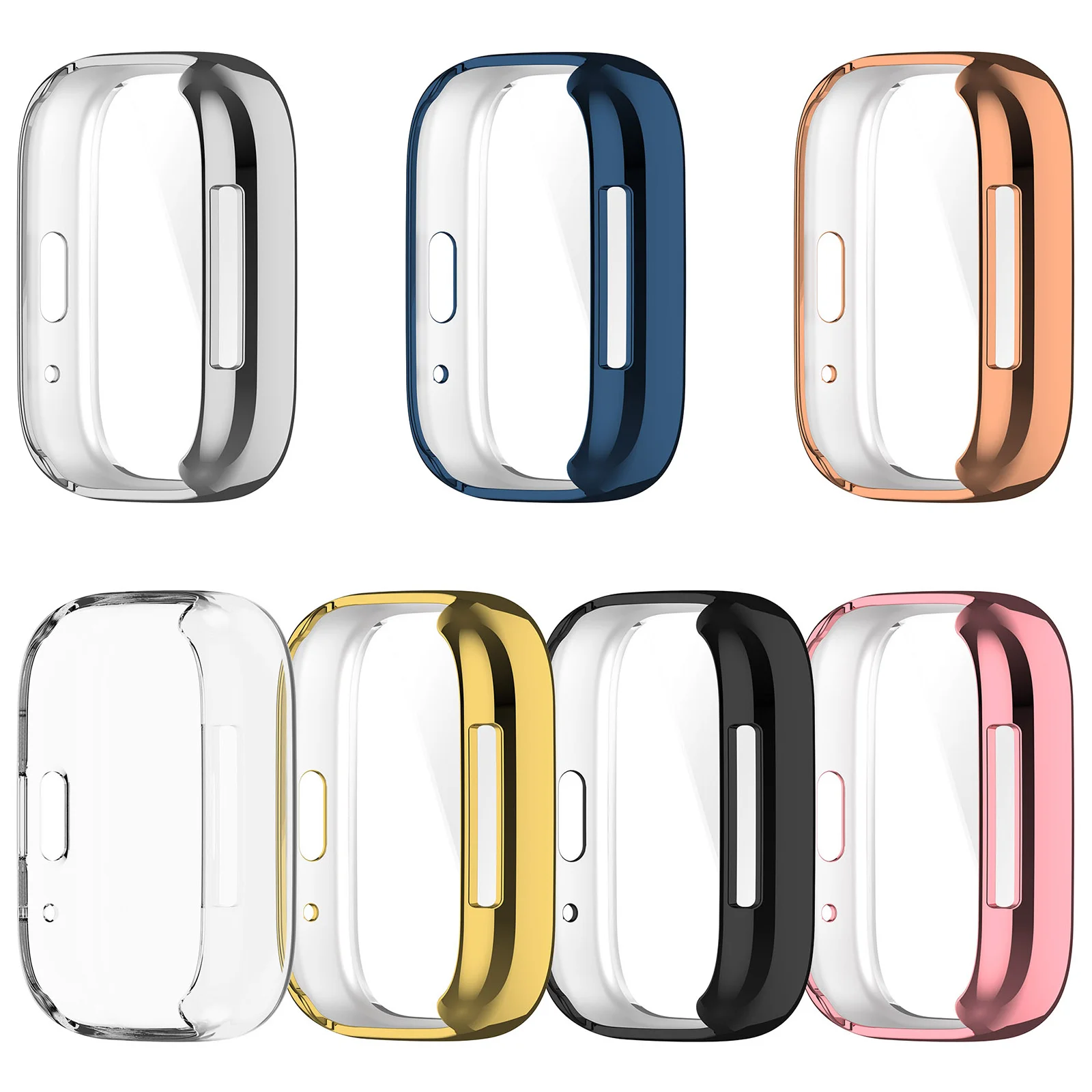 Casing kaca silikon lembut TPU, untuk Redmi Watch 3 gelang pintar aktif pelindung layar penutup untuk Xiaomi Redmi Watch 3 3 Lite