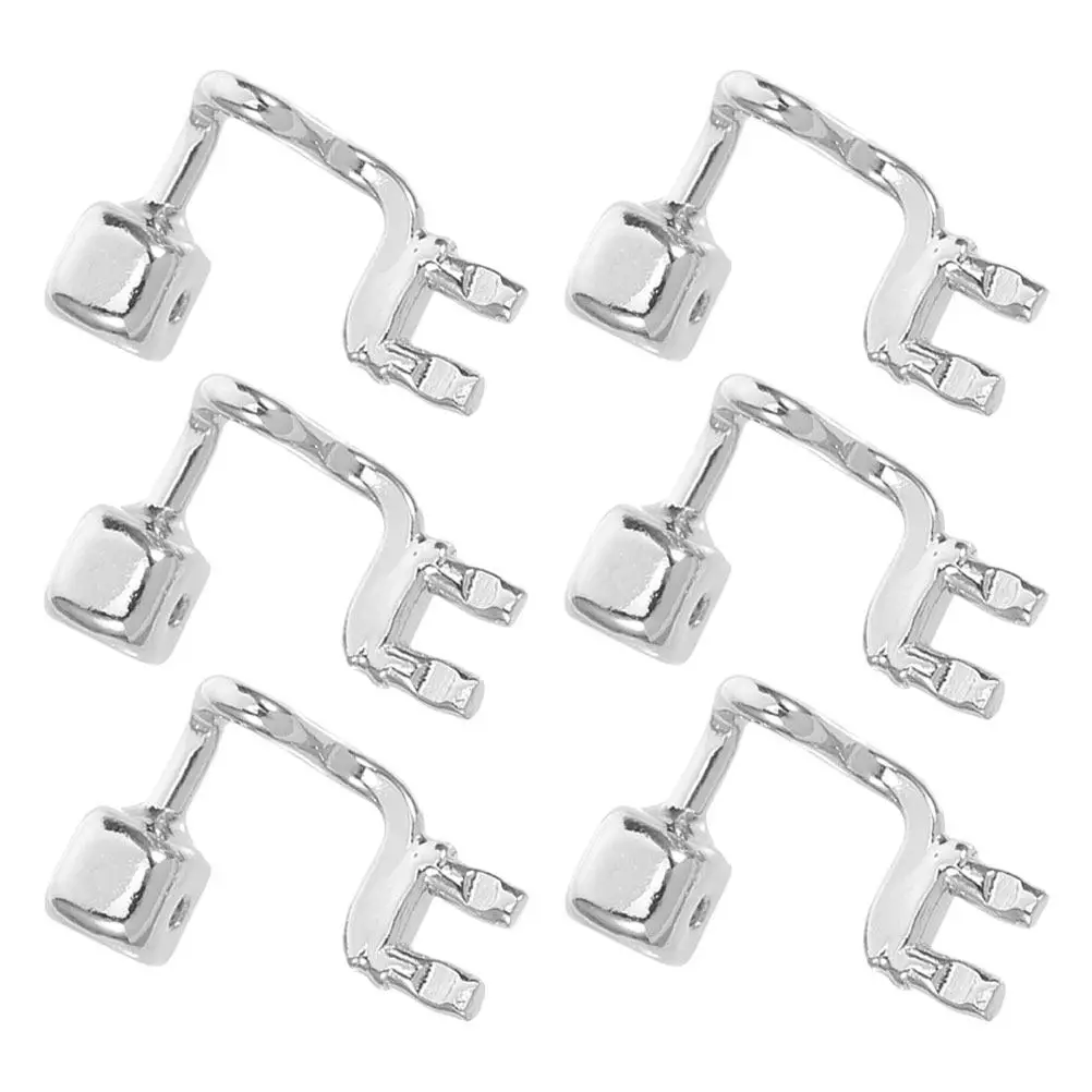 3Pairs Eyeglass Nose Pads Arm Metal Nose Pad Holder Bridge Screw-Mounted Stable Fit Anti-Slip Glasses Support Replacement