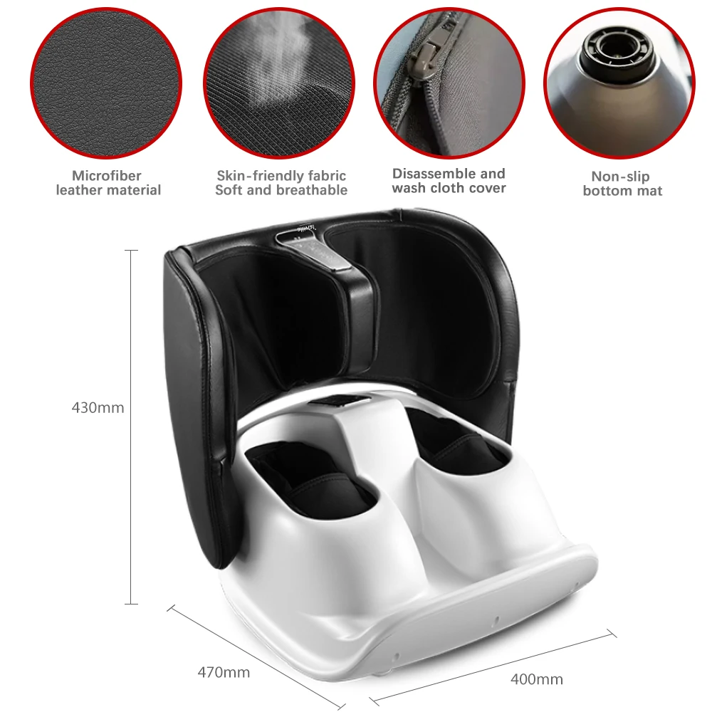 เครื่องนวดเท้า Shiatsu เพิ่มการไหลเวียนโลหิต การนวดลึกด้วยการบําบัดด้วยความร้อนเนื้อเยื่อลึก