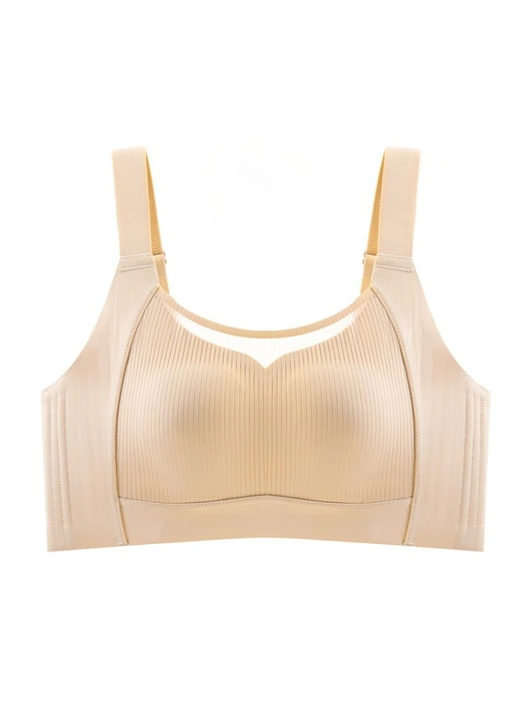 Sutiã minimizador sem costura, cobertura completa, camiseta, suporte push up, sem fio, fino, sem alças, para mulheres, cobertura lateral, sutiã esportivo