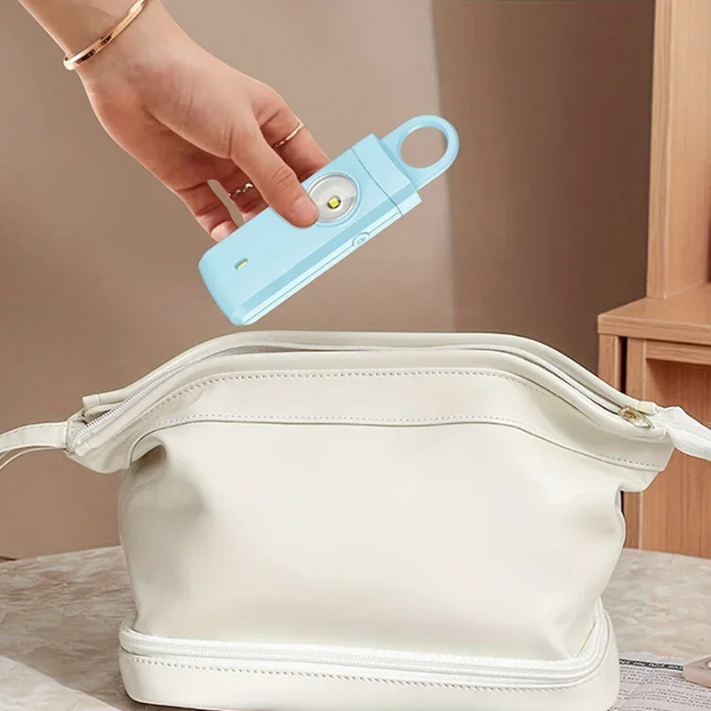 Easily Portable Personal Security Tool Rechargeable Alarm on a Keychain With High Decibel Output & SOS Feature