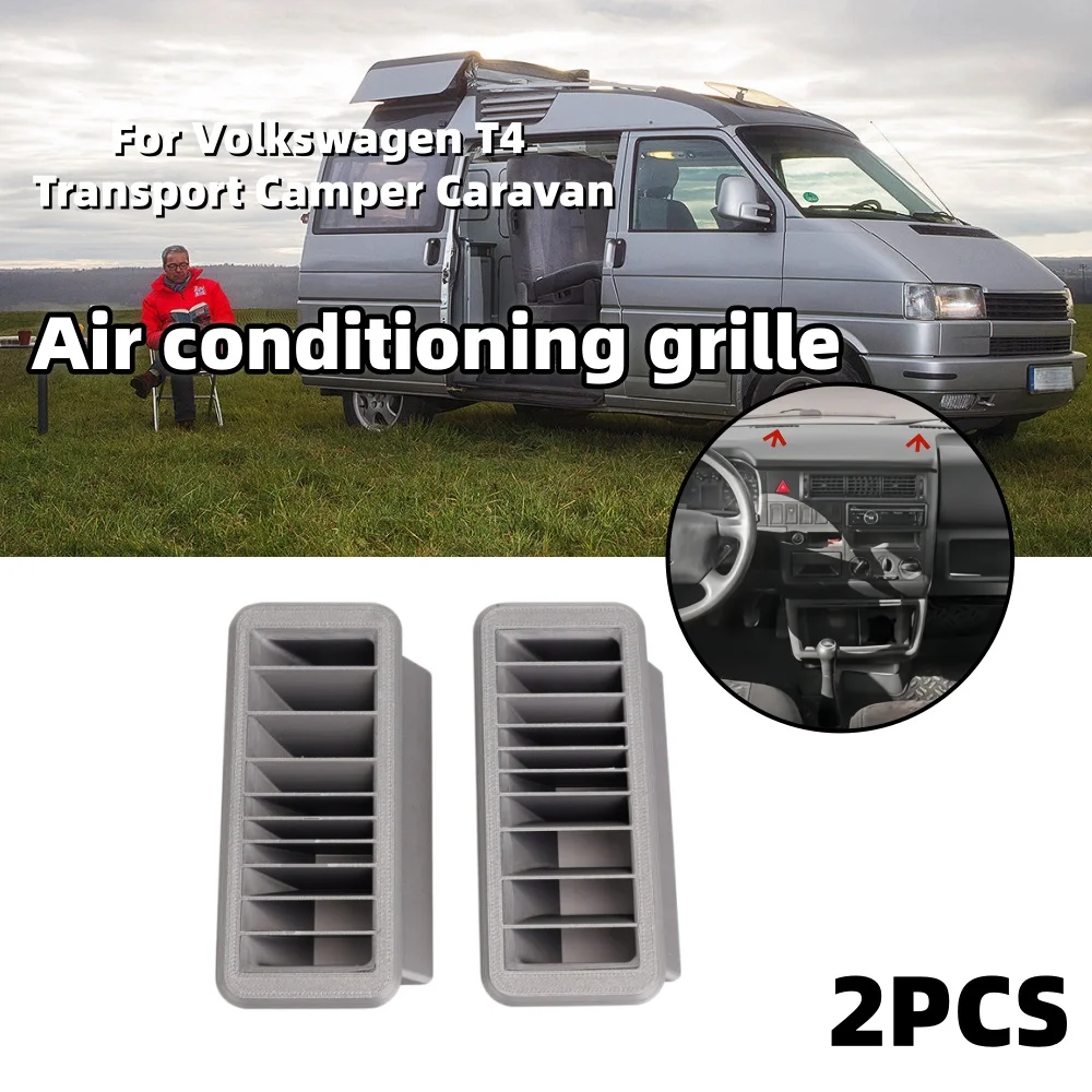 

2PCS Air Conditioning Ventilation Grille For Volkswagen T4 Transport Camper Caravan Windshield Ventilation Radiator Accessories