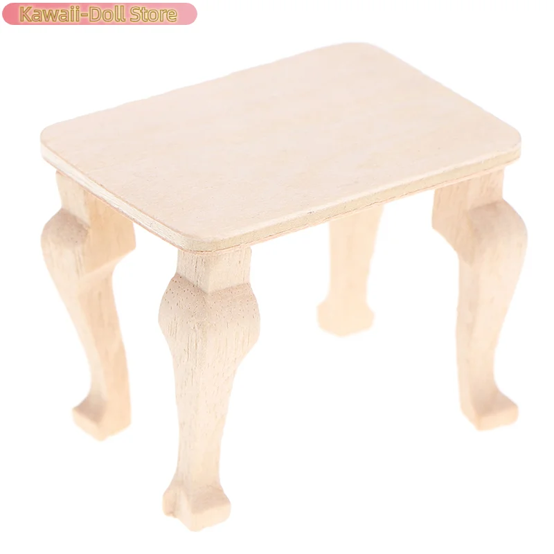 1:12 maison de poupée Miniature Mini Table en bois bricolage maison de poupée accessoires de décoration