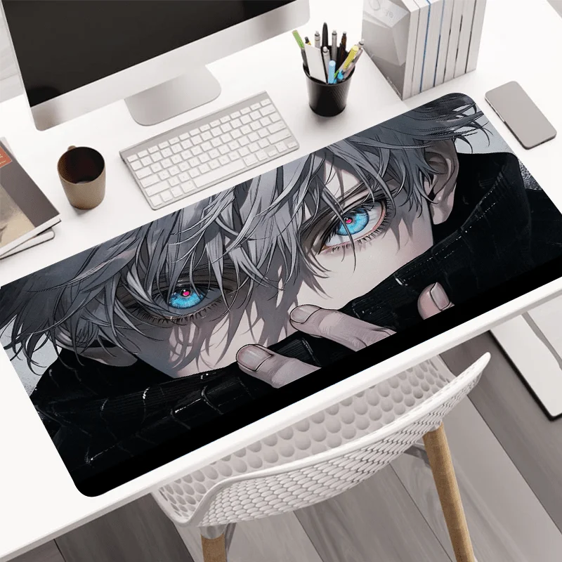 Anime Satoru Gojo Mouse Pad Large Gaming Desk Mat Office Rug Mouse Mat  Extended Pad Accessories Computer Table Gadgets Setup