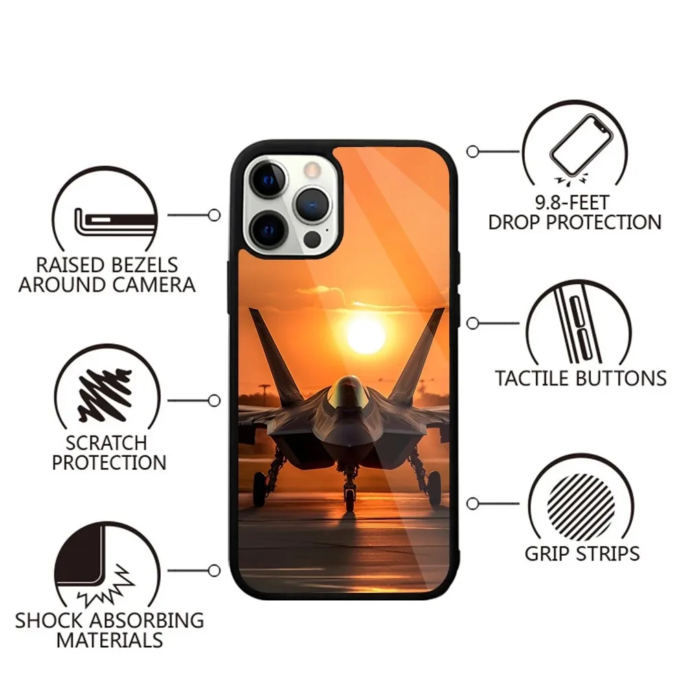 Fighter jets take off Phone Case For iPhone 16,15,14,13,12,11,Plus,Pro,Max,Mini Magsafe Magnetic Wireless Charging