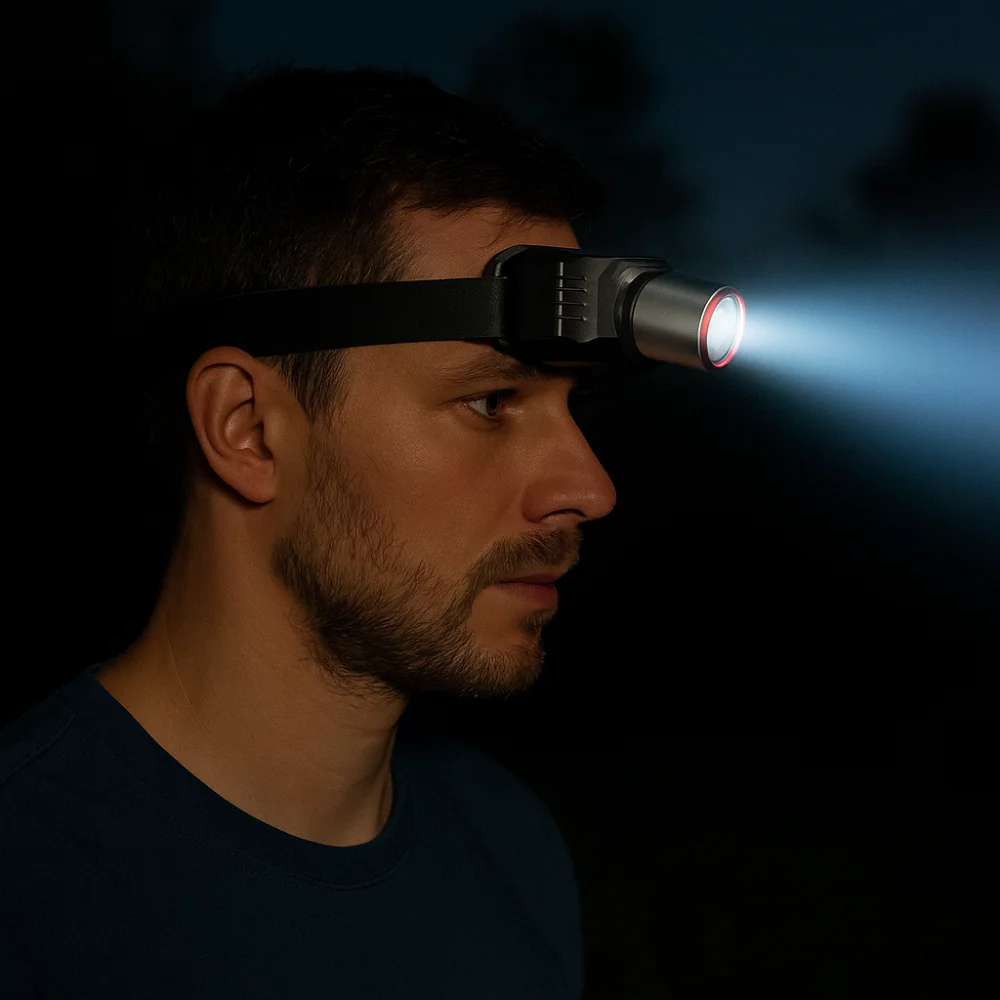 

Strong Light Zoom Headlight Super Bright USB Rechargeable Head Mounted Flashlight Waterproof 3 Light Modes Led Headlamp