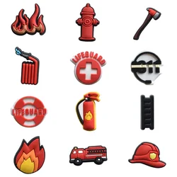 Fire Supplies Shoe Charms for Crocs Sandals Men Clogs Pins Women Badges Girls Jeans Kids Decorations Buckle Shoes Accessories