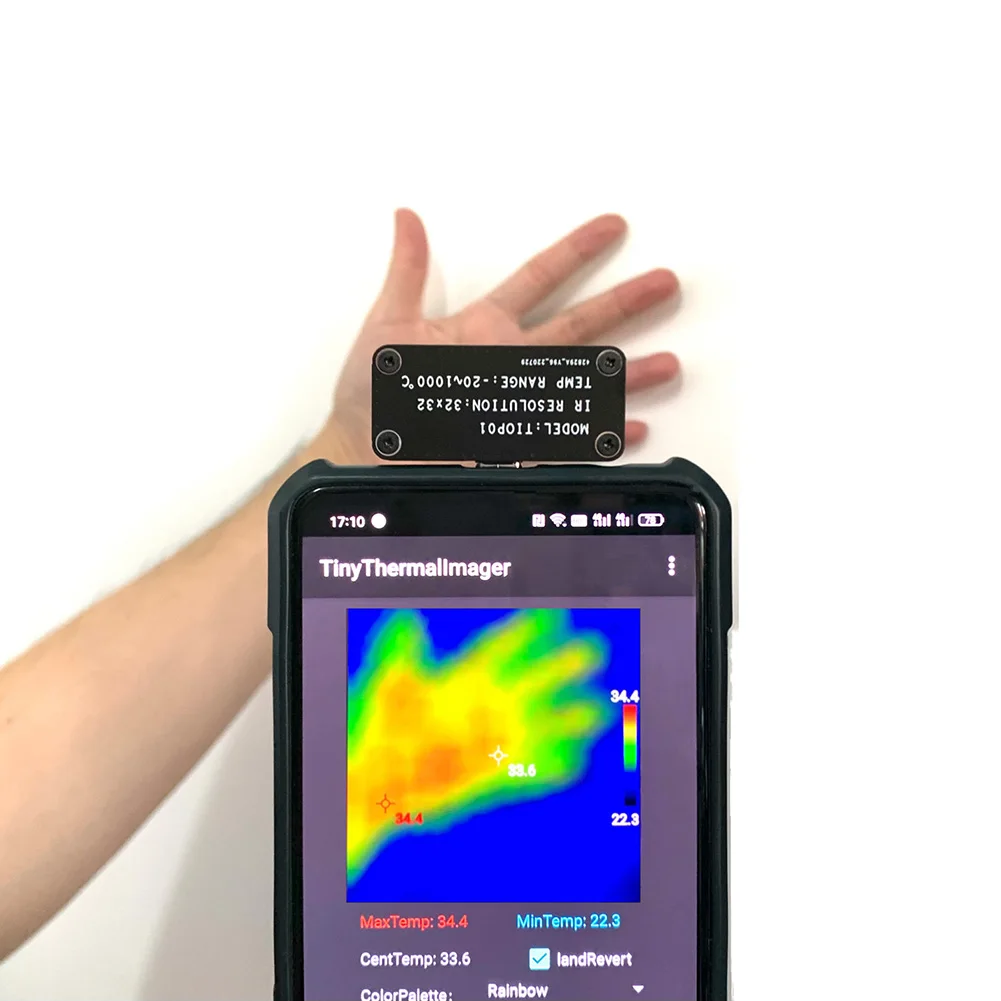 Infrared Camera Night Vision External Infrared Imaging Device 32x32Resolution Multiple Color Modes for Android Mobile Phone