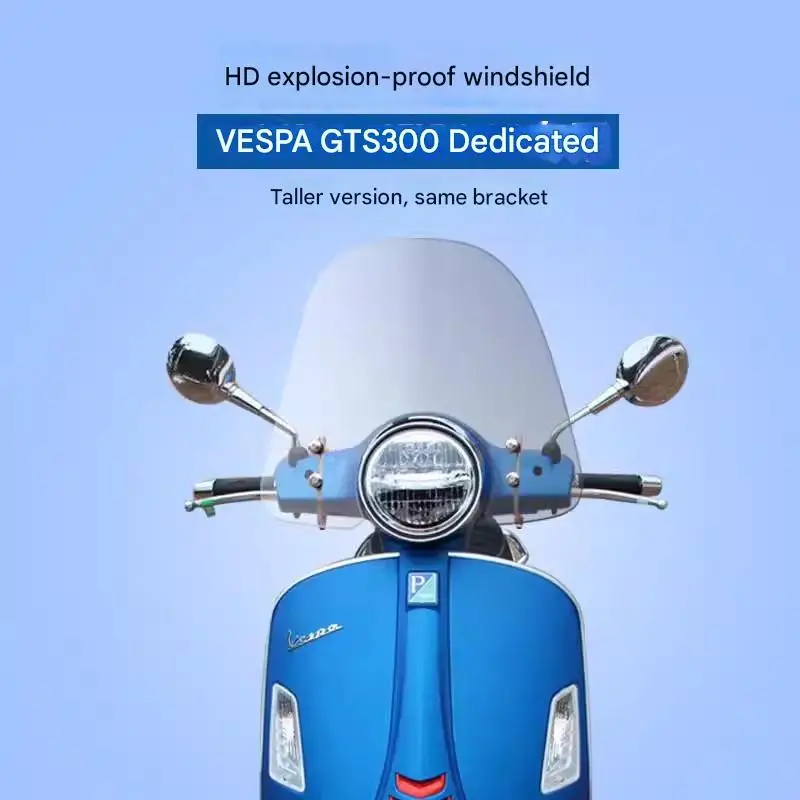 For Vespa GTS 300 HPE Windshield Panel Original Elevated Design for Enhanced Aesthetic And Functionality