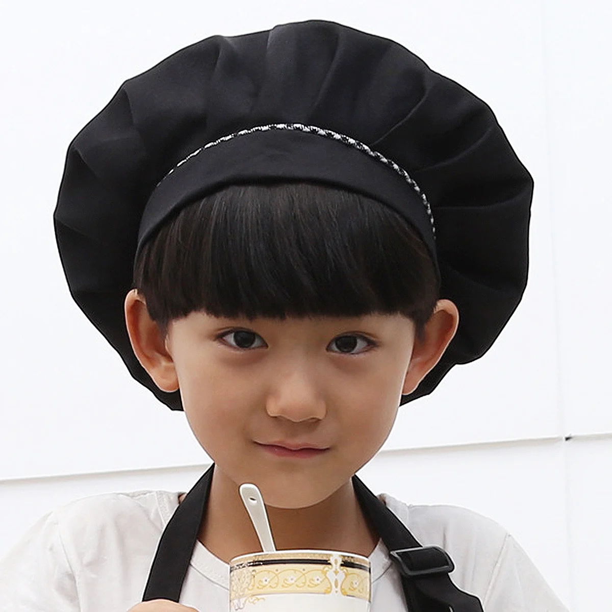 

1pc For Kids Cooking Party Children Chef Hat Home Kitchen Children Chef Cap Use Baking Baking Cap Supplies