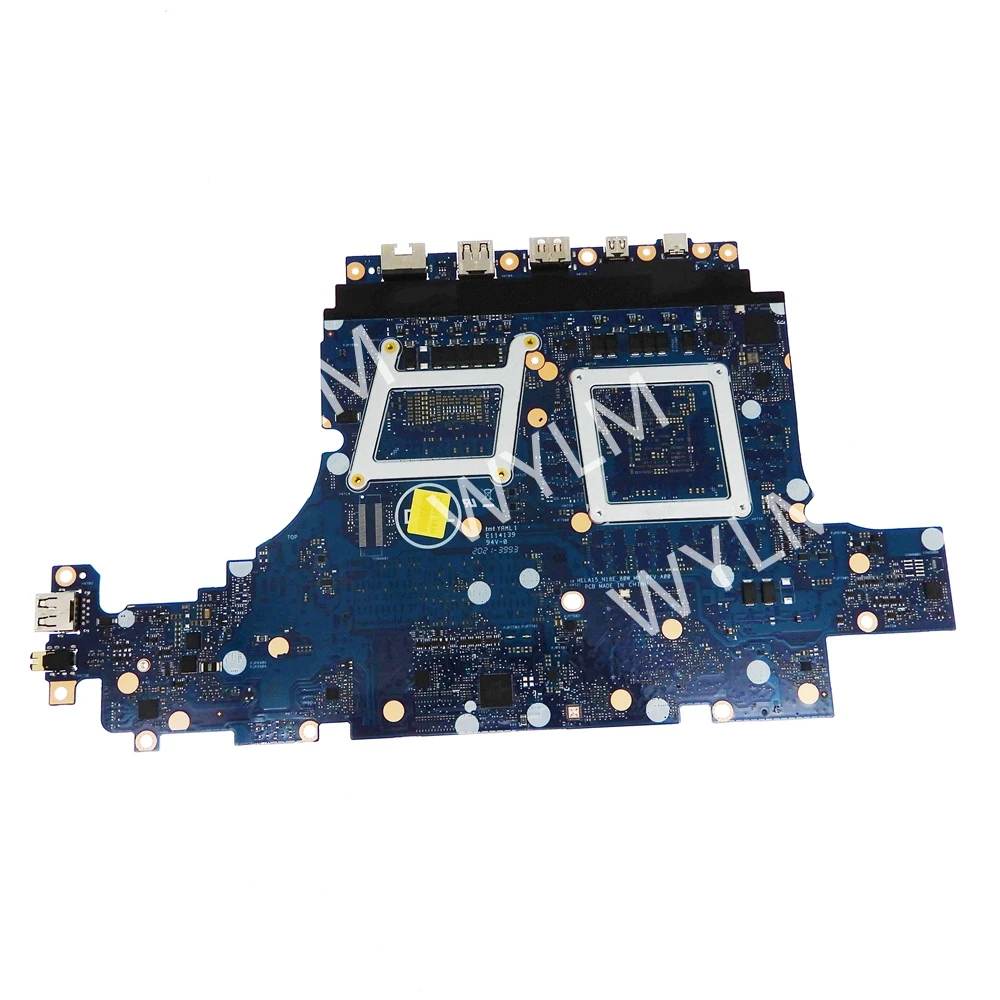 Placa base para ordenador portátil HELA15-N18E-80W-MB con CPU i5 i7 de 10.ª generación GTX1660TI/ RTX2060 para DELL 7500 7700, placa base completamente probada, OK