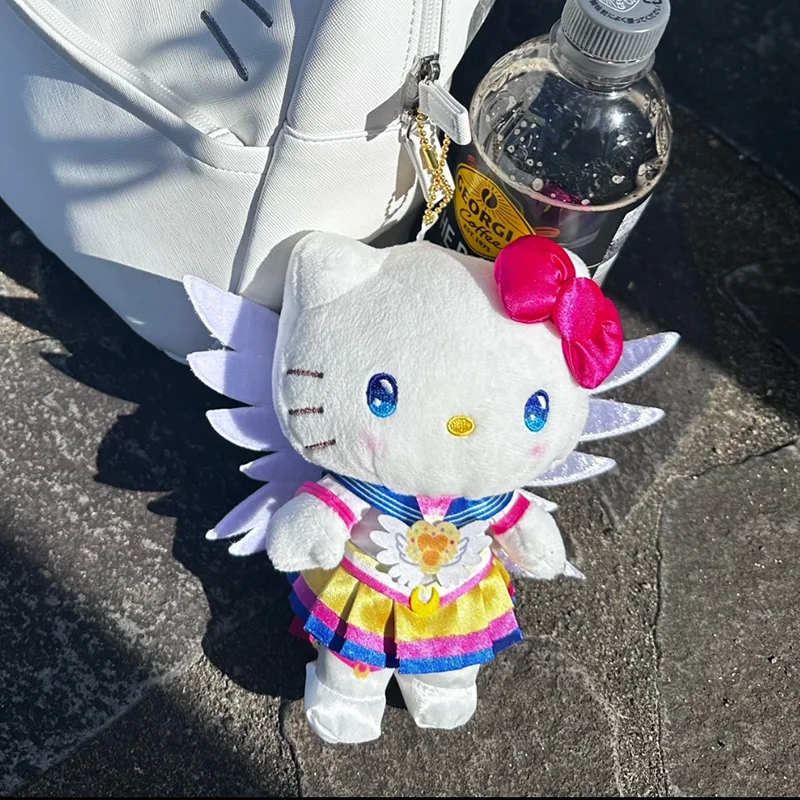 

Kawaii Hello Kitty Сейлор Мун плюшевый брелок куклы Sanrio аниме фигурка брелок Y2K сумка для девочек аксессуары подарки для детей