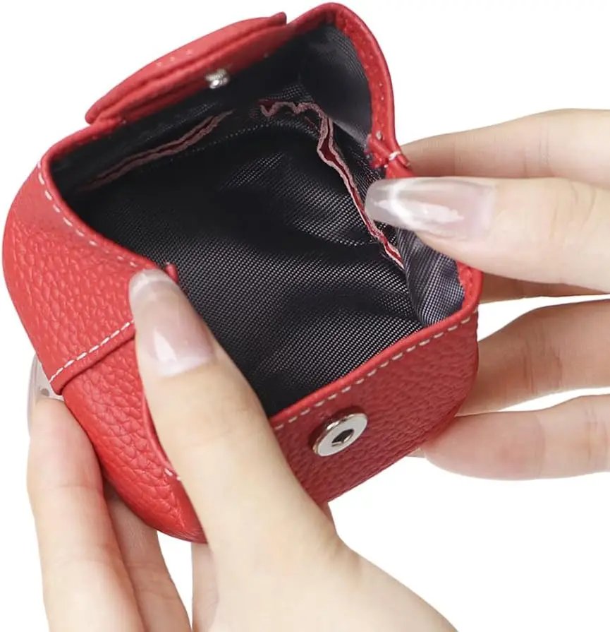 porte-monnaie mini litchi – vue détaillée