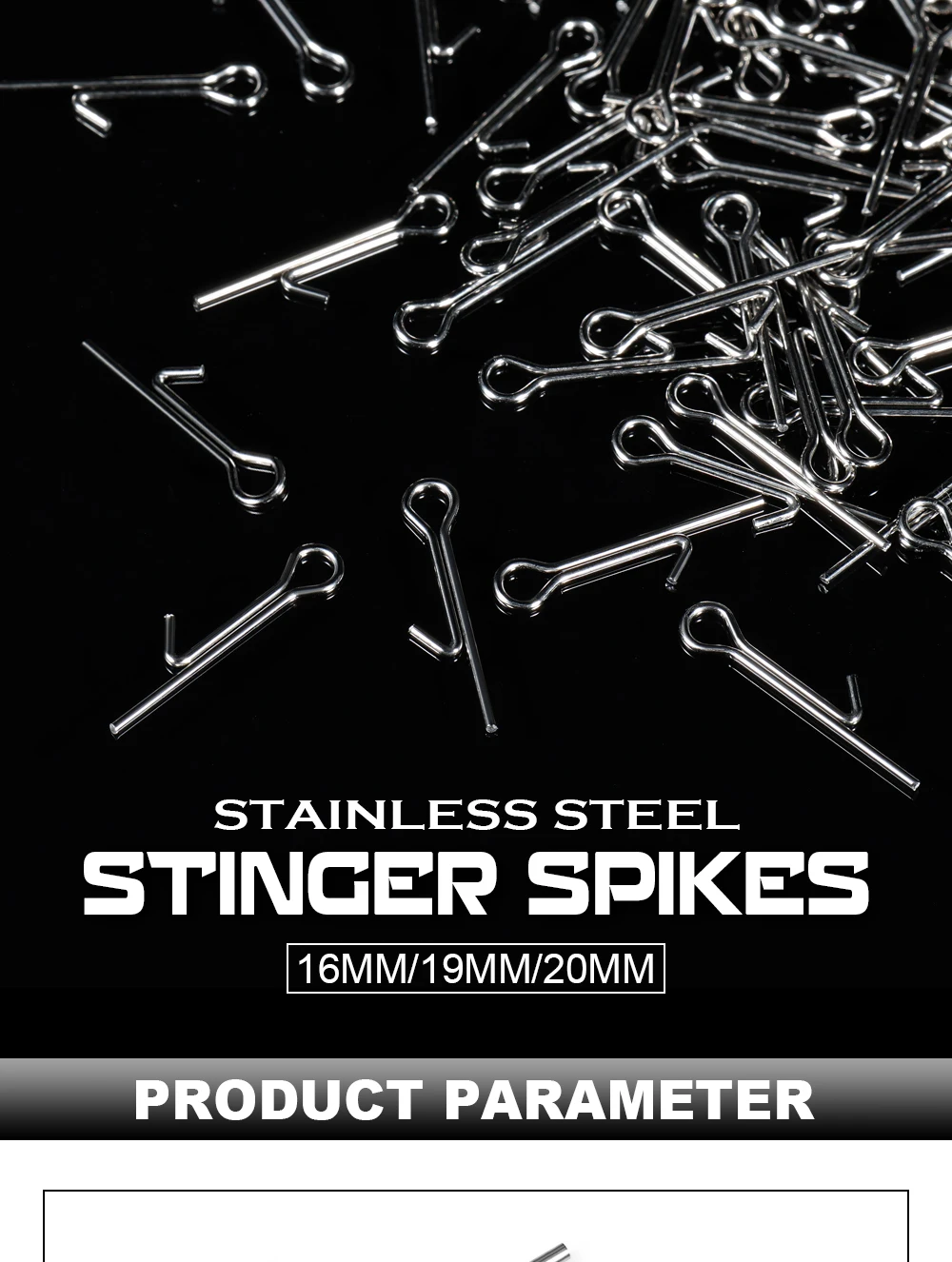 Palisander Angeln Köder Stinger Spike Verbindungs Pins Nadel Wirbel Für Weiche Köder Köder Feste Lock Assist Zubehör Tackle 100 stücke – Detail 1