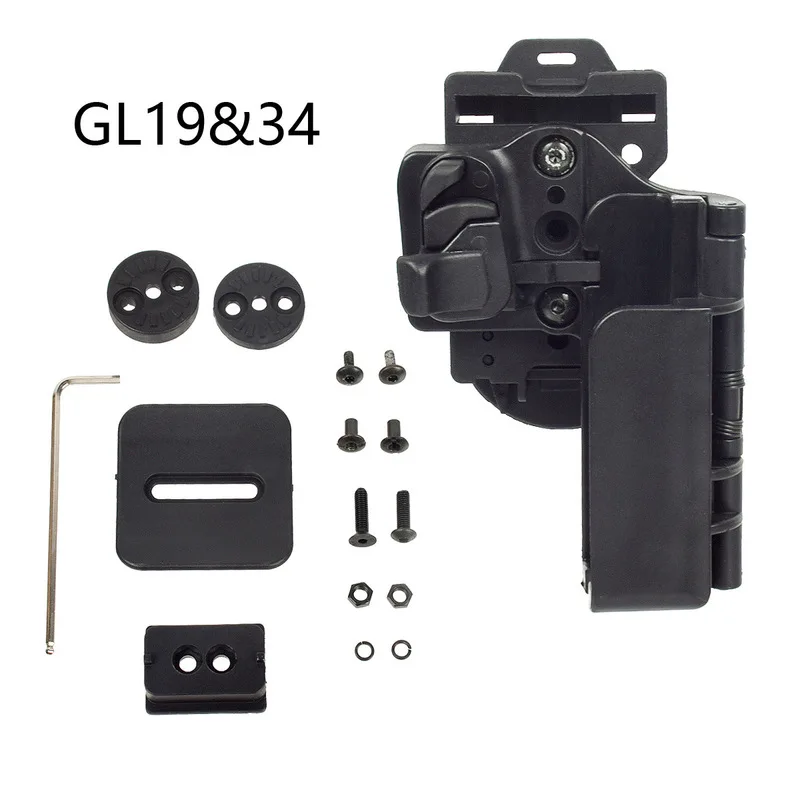 Tactical Quick Draw Holster Fit Glock G17 G22 G19 G34 Airsoft Holster For P1 CS Shooting Gear