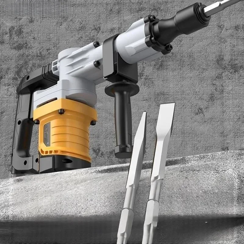Heavy Duty Electric Rotary Hammer Drill 110-220V High Power Concrete Wall Demolition Breaker Slotting Construction Hand Power To