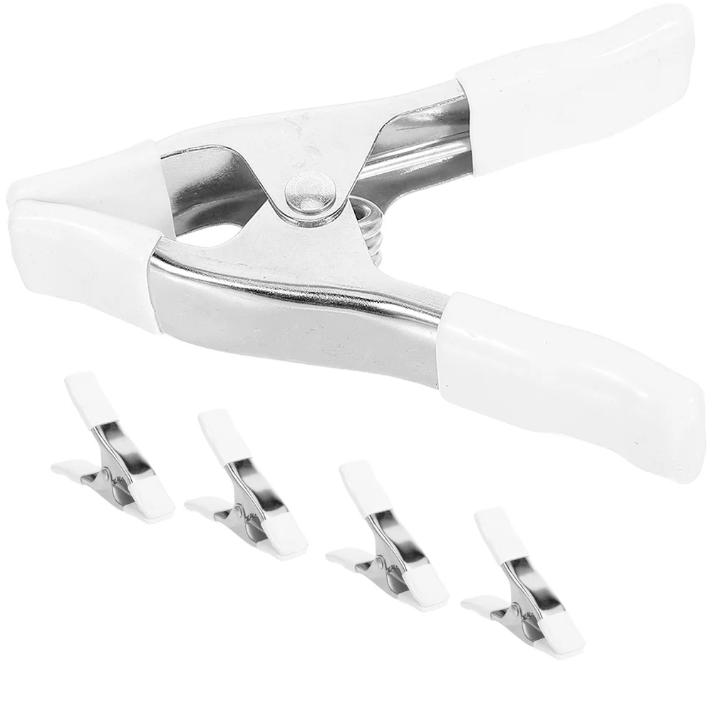 

5 Pcs Clamps A-shaped Clip Spring Background Clips Heavy Duty Photo Backdrop Stand